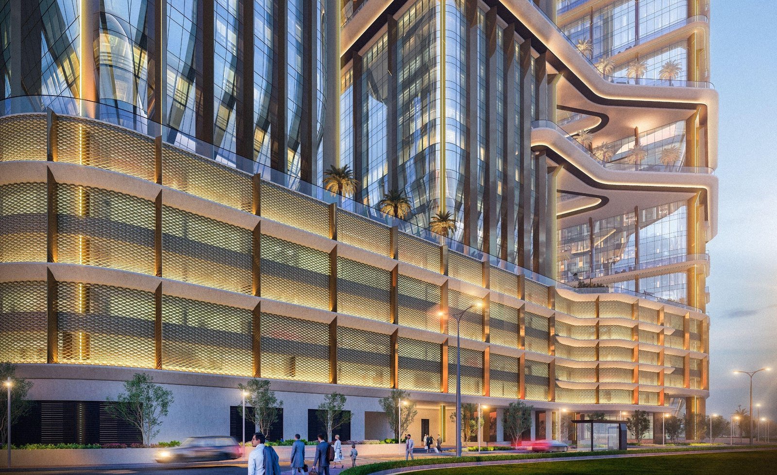 Radiant Bridges Towers exterior on Al Reem Island Abu Dhabi featuring waterfront views, sleek high‑rise design, and premium lifestyle appeal.